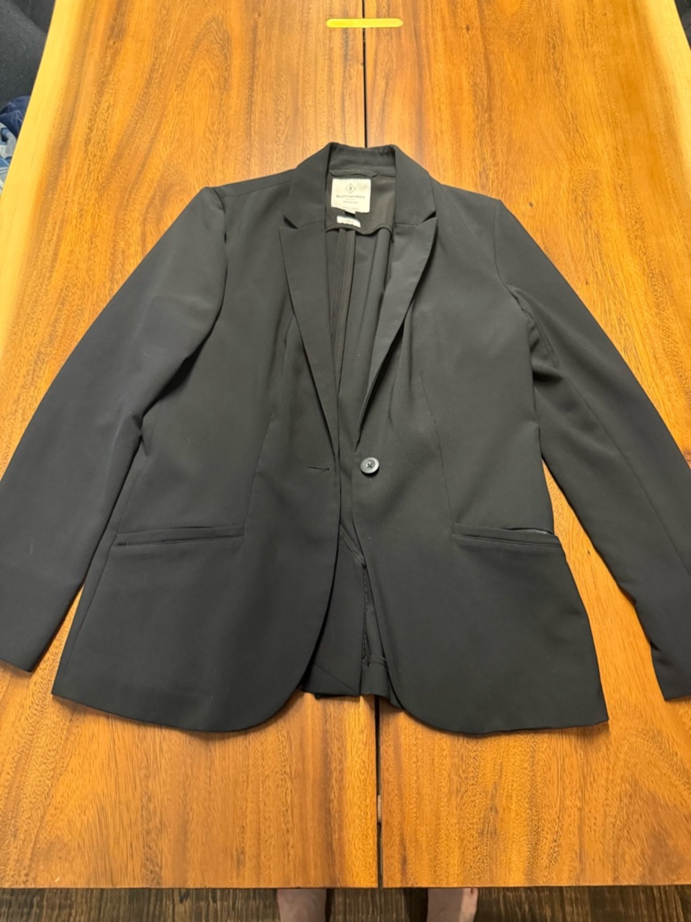 Bluffworks Classic Black Single-Button Blazer